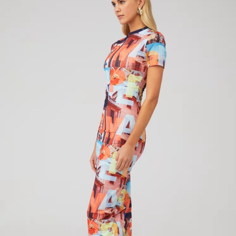 Peppermayo | Into The City Mesh Maxi Dress